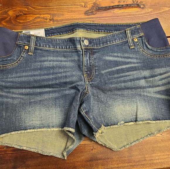 GAP Pants - Gap Under Belly Maternity Denim Shorts